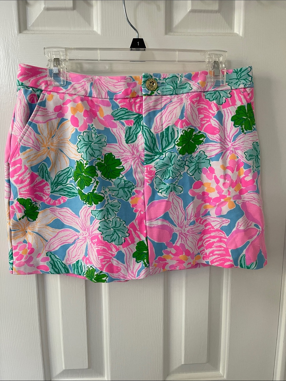 Lilly Pulitzer Vibrant Floral Skort in Pink, Blue & Green